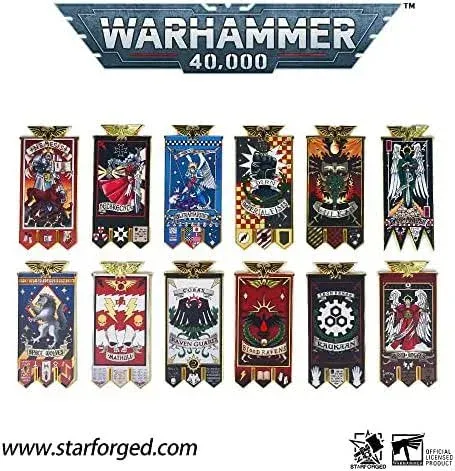 Starforged Space Marines Chapter Banner Collection Refrigerator Magnet Warhammer 40K-Blood Angels