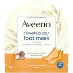 Aveeno Repairing CICA Foot Mask w/ Prebiotic Oat and Shea Butter, 1 Pair NEW