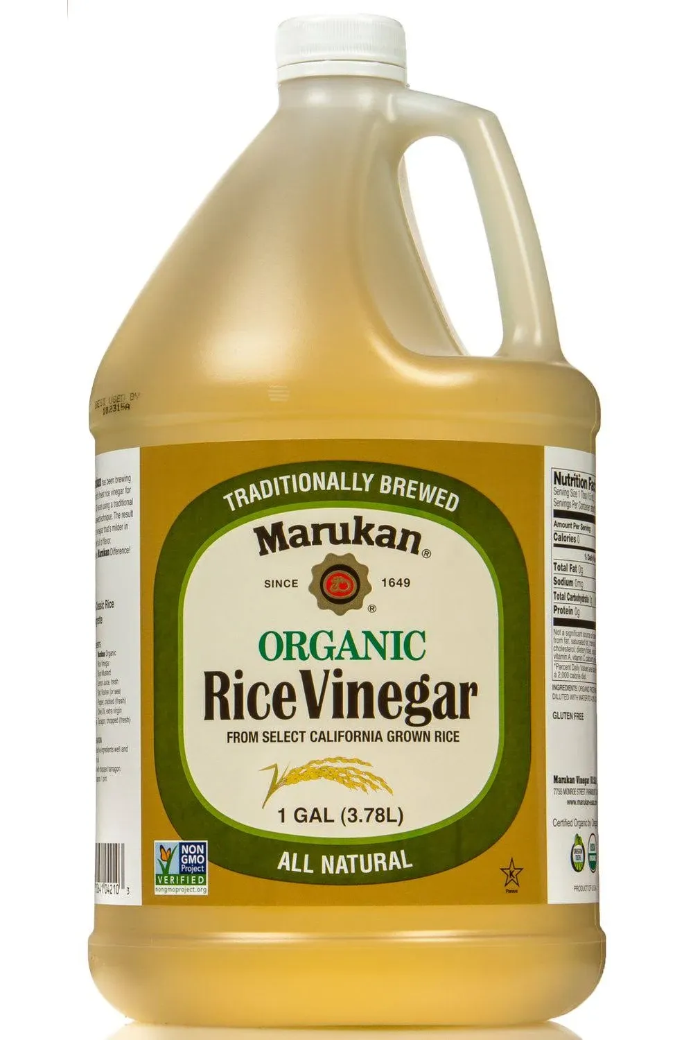 Marukan Genuine Brewed Rice Vinegar 1 Gallon