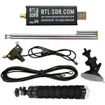 RTL-SDR Blog V4 R828D RTL2832U 1ppm TCXO HF Bias Tee SMA Software Defined Radio with Dipole Antenna Kit