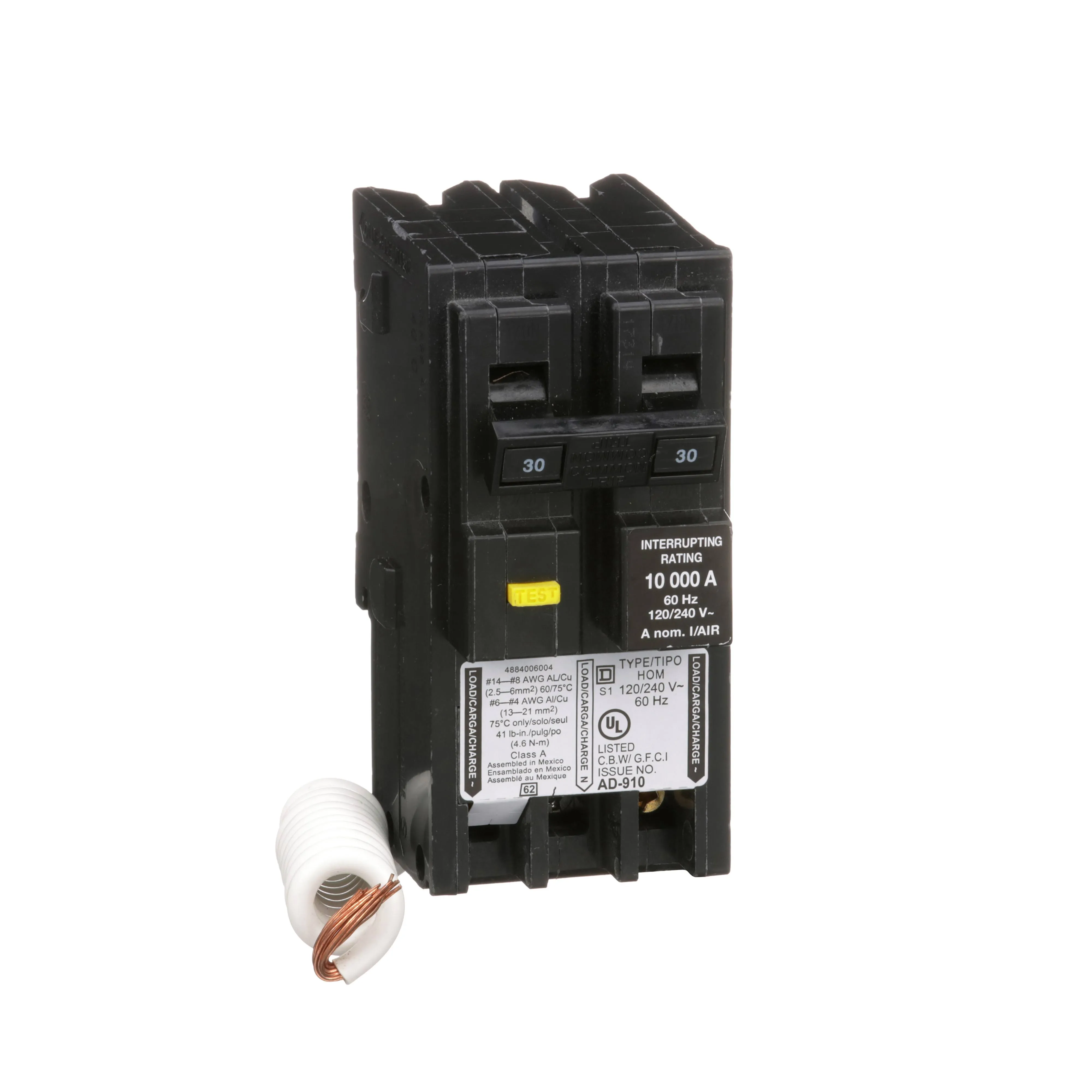 Homeline 30 Amp 2-Pole GFCI Circuit Breaker