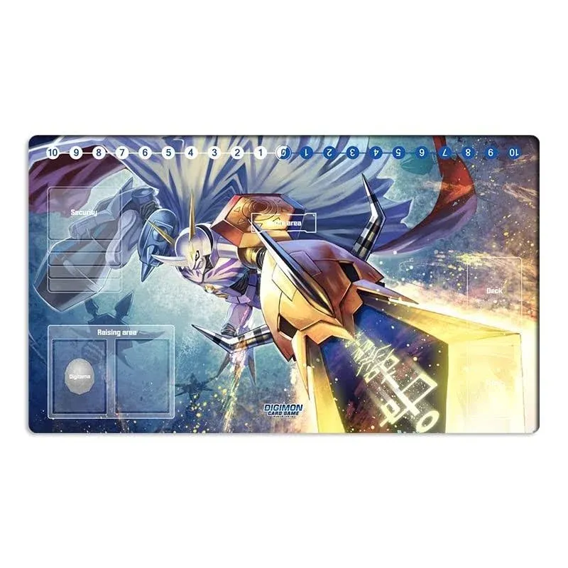 Mlikemat Anime Digimon Playmat Omegamon Trading Card Game DTCG Mat Play Pad