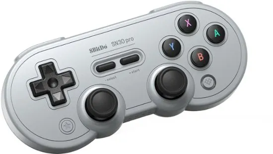 8Bitdo Sn30 Pro Bluetooth Controller for Switch/Switch OLED, PC, macOS, Android, Steam Deck & Raspberry Pi (Gray Edition)