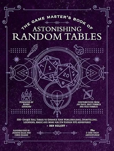 The Game Master's Book of Astonishing Random Tables: 300+ Unique Roll Tables to Enhance Your Worldbuilding, Storytelling, Locations, Magic and More ... RPG Adventures (The Game Master Series)