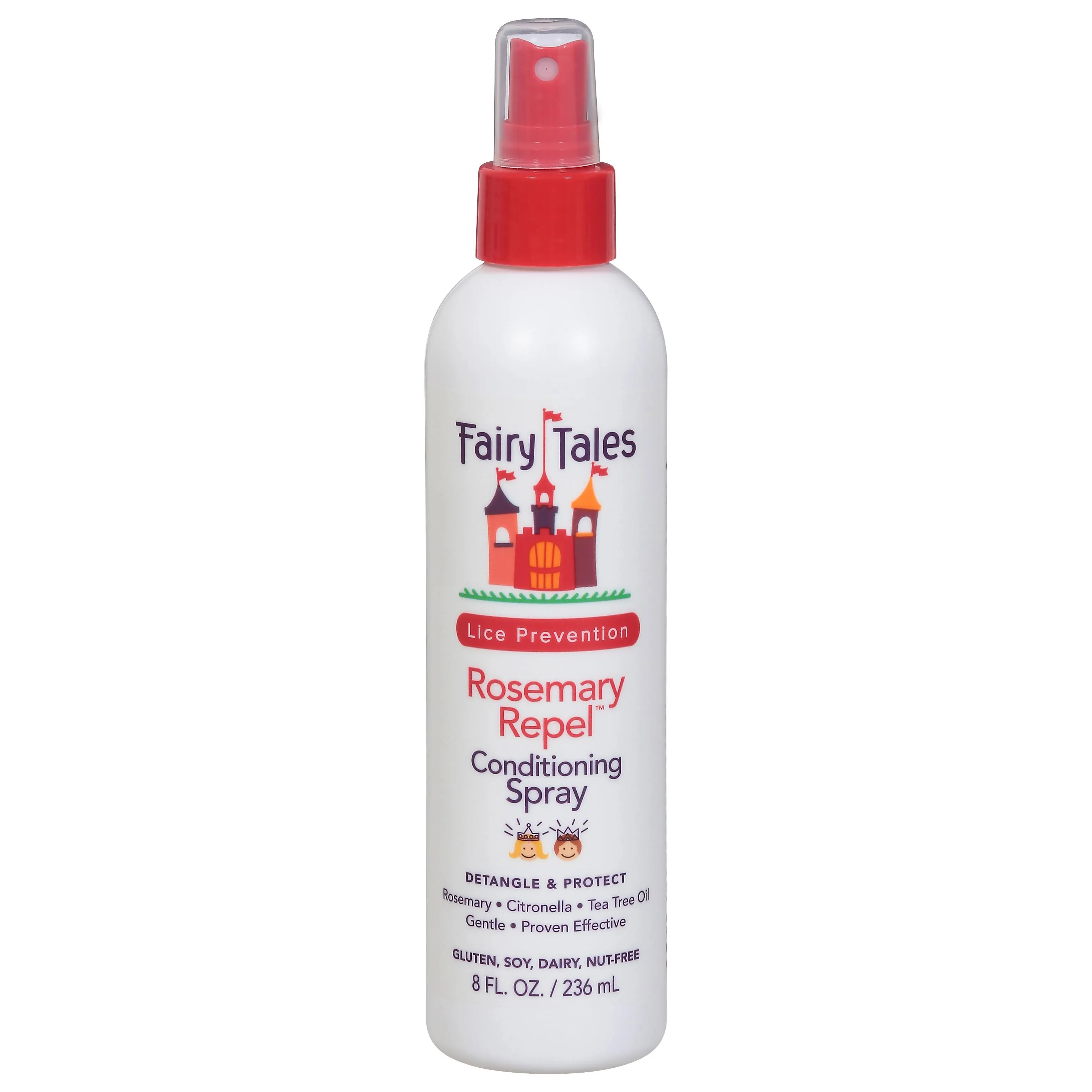 Fairy Tales Rosemary Repel Daily Kids Conditioning Spray – Kids Like the Smell, Lice Do Not, 8 fl oz. (Pack of 2)