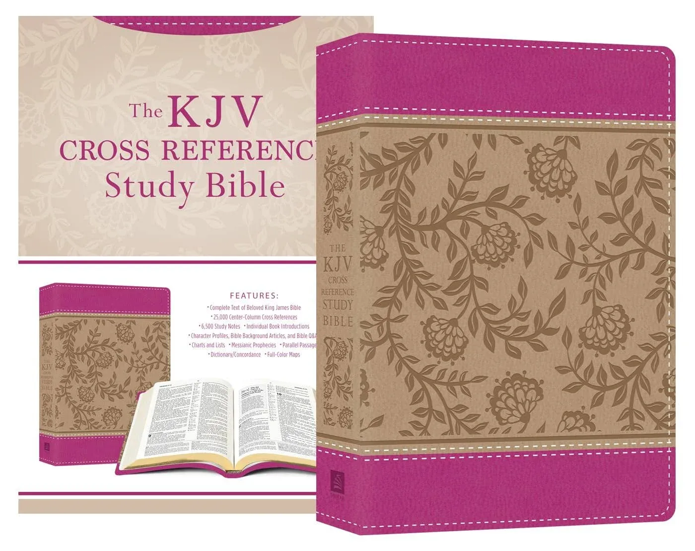 KJV Cross Reference Study Bible Compact [Peony Blossoms] [Book]