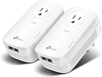 TP-Link Powerline Adapter AV2000 Mbps - Gigabit Port, Ethernet Over Power, Plug&Play, Power Saving, MU-MIMO, Noise Filtering(TL-PA9020P KIT)