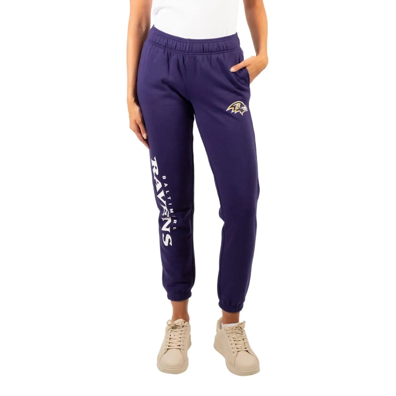 Ultra Game NFL Women's Super Soft Fleece Jogger Sweatpants