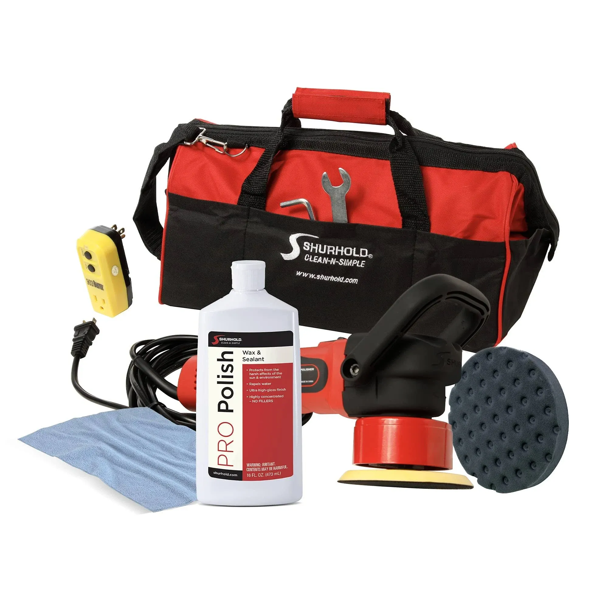 Shurhold Dual Action Polisher Start Kit w/Pro Polish, Pad & MicroFiber Towel