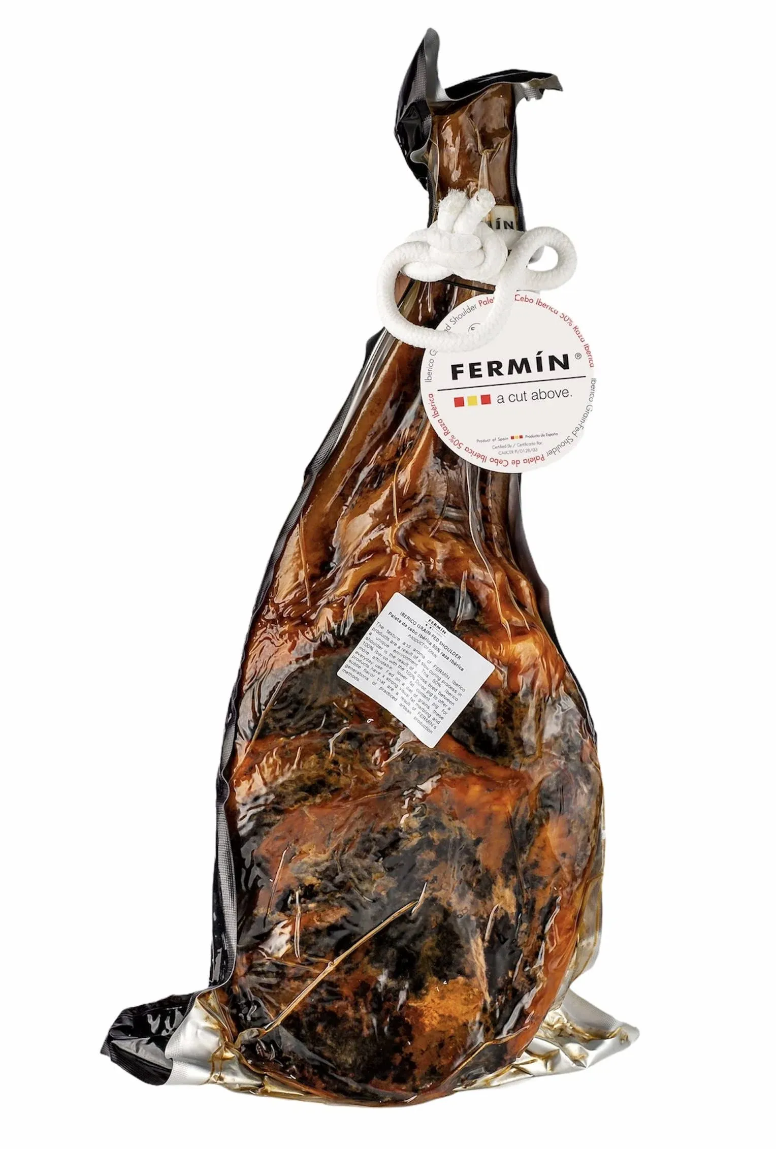 Fermin Iberico Ham Shoulder Leg Cured for 24 Months Between 20-25 Servings 10-11 lbs