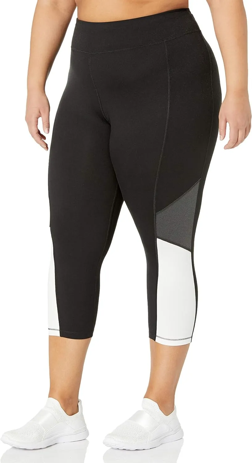 Just My Size Women's Active Colorblock 20" Capris