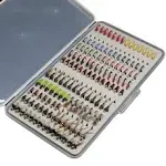 FLY FISHING FLIES Assortment Kit Hand-Tied 133 Pcs IEVEI