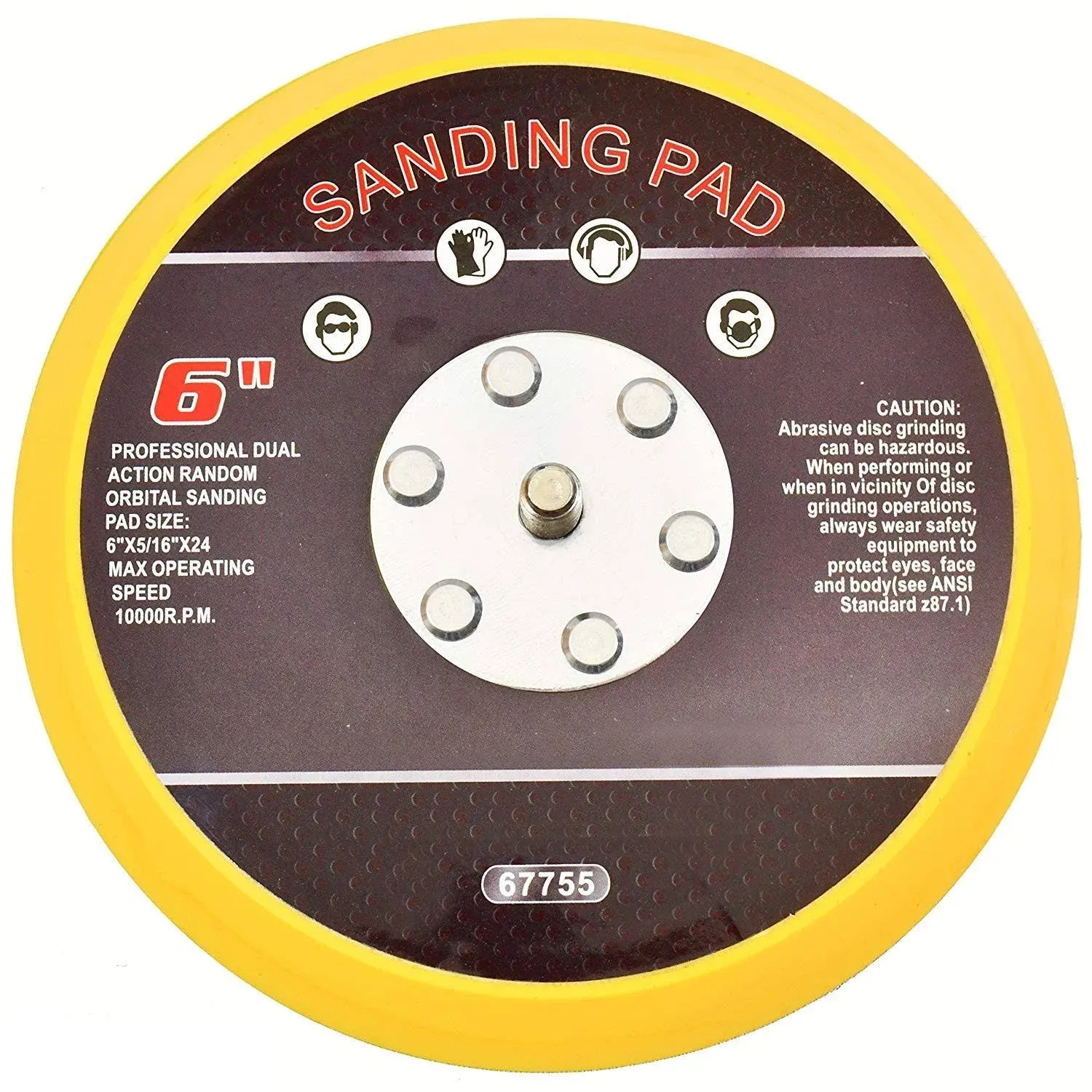 6&#034; Vinyl Face Sanding Pads psa Nondust Collector For Psa Pap