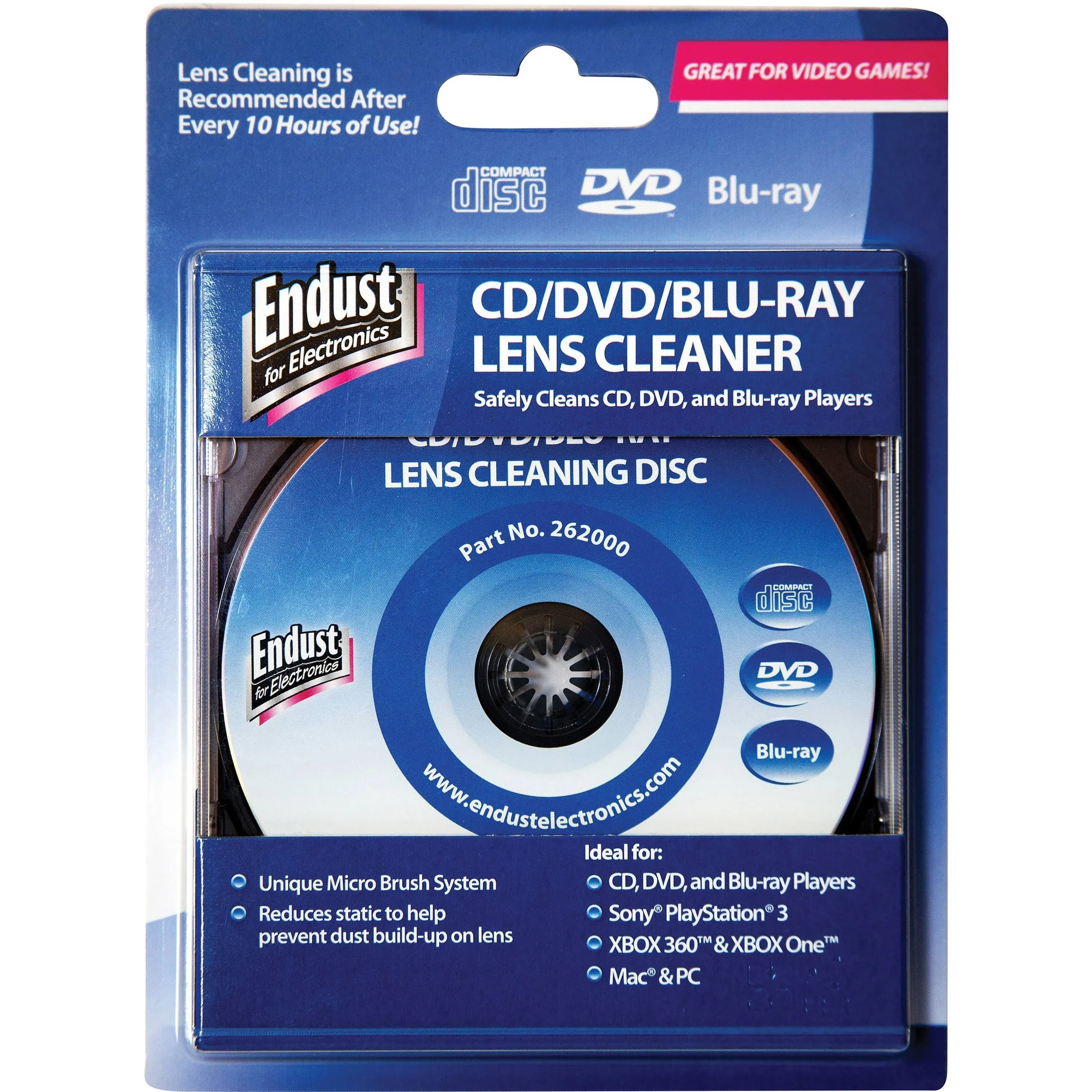 Endust CD/DVD/Blu-ray Lens Cleaner