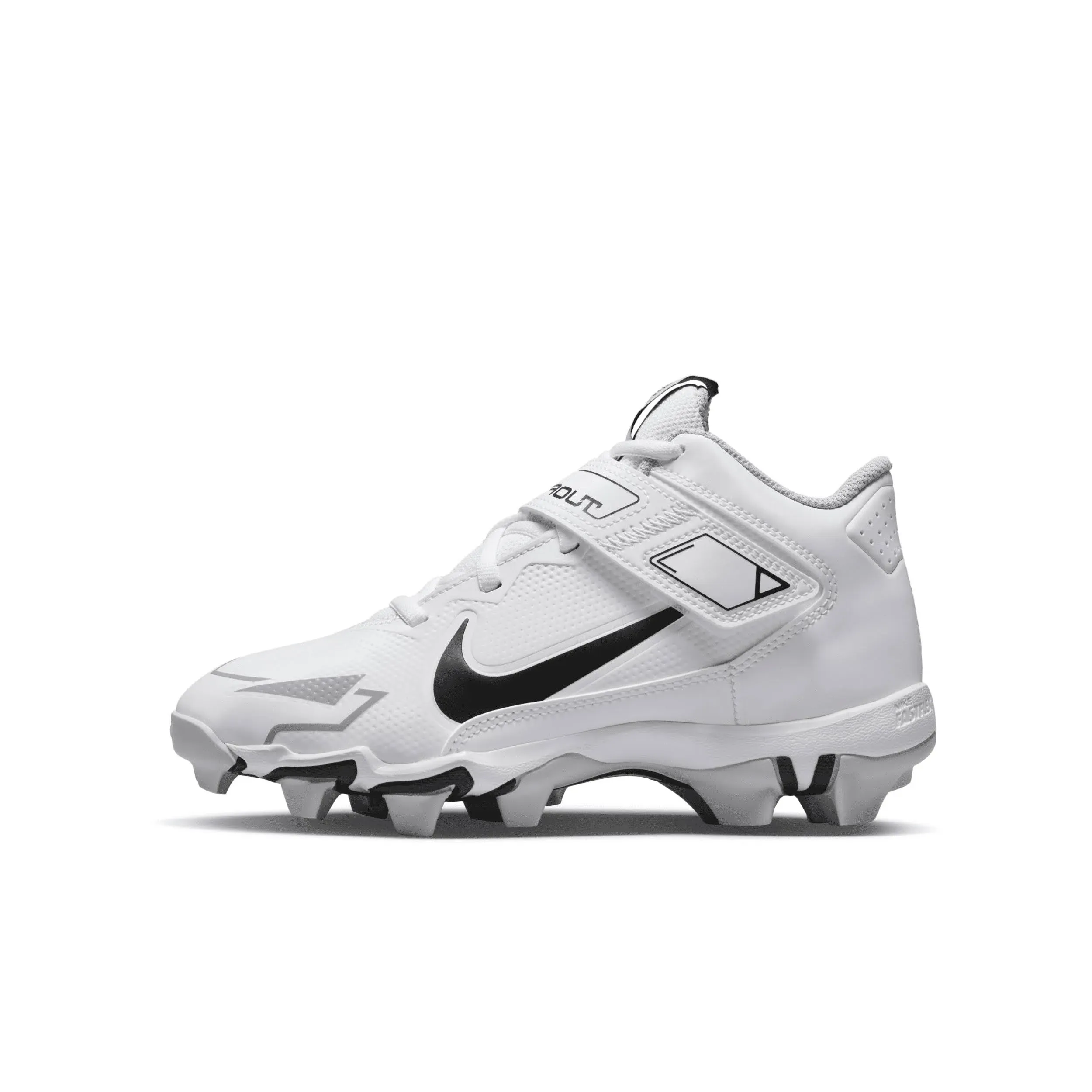 "Force Trout 8 Keystone Big Kids' Baseball Cleats In White"