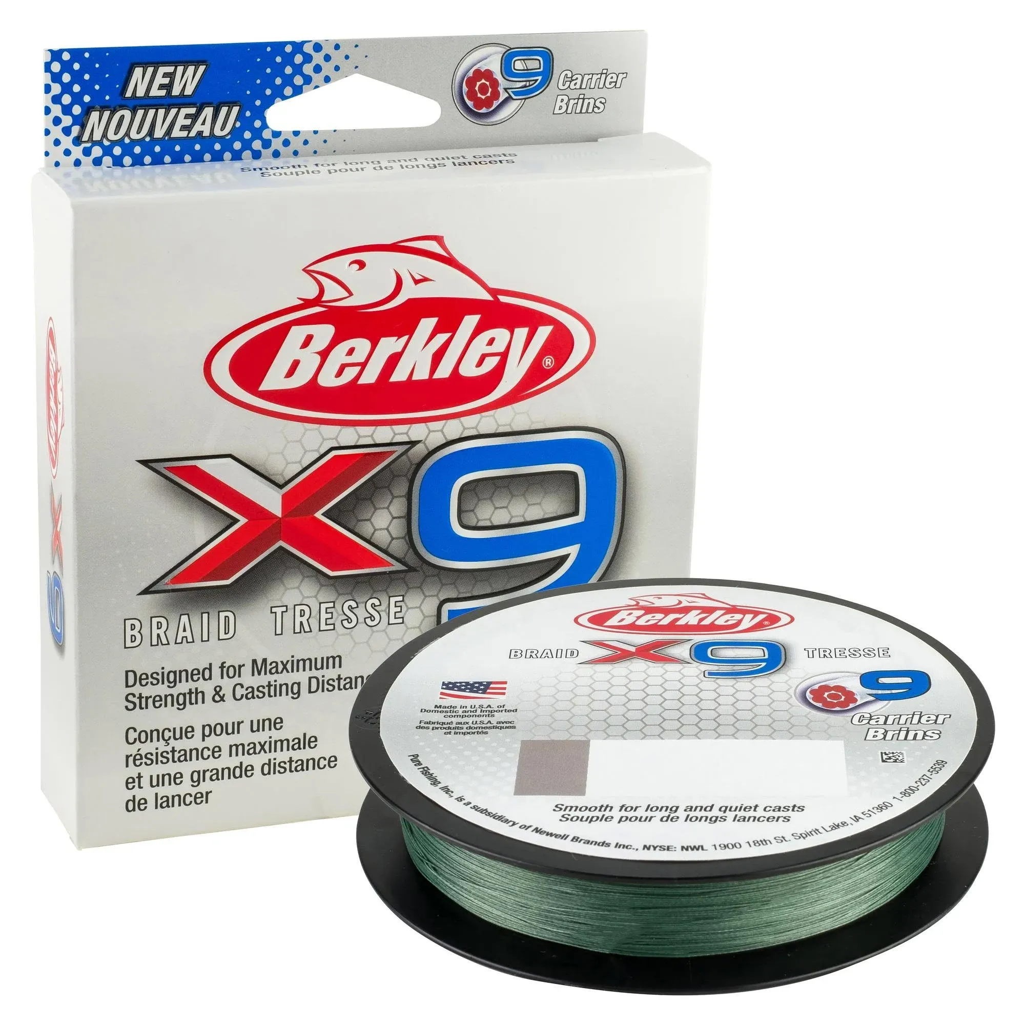 Berkley X9 Braid Fishing Line - Crystal - 50 lb. Test