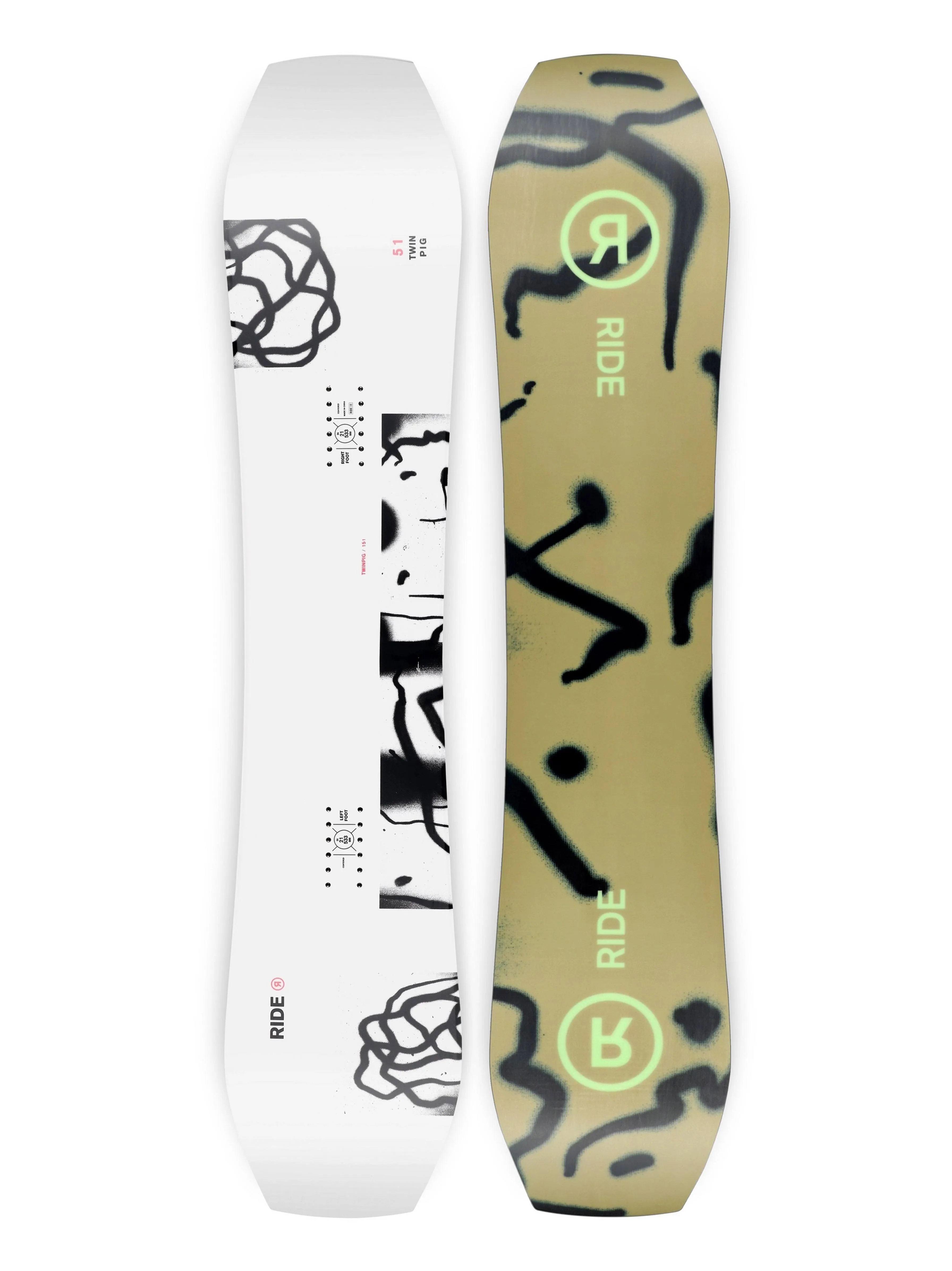 Ride Twinpig Snowboard - 2024 148