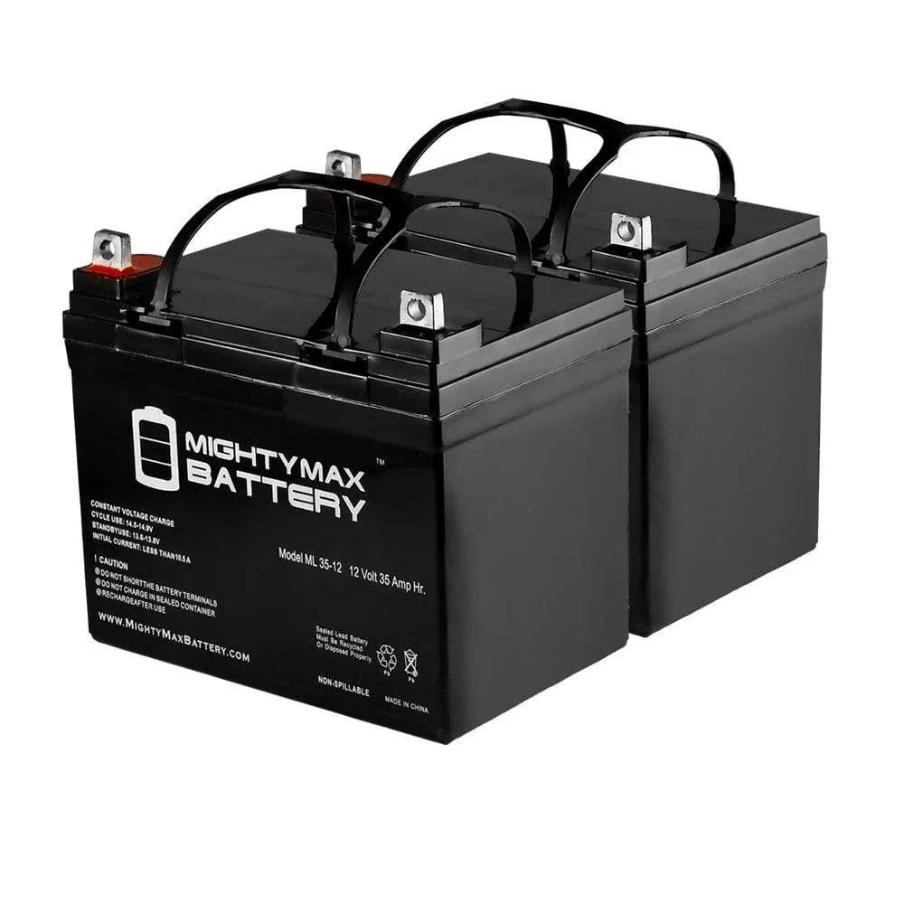 Mighty Max Battery 12V 35AH for The Jazzy Sport 2 Electric Wheelchair Rechargeable Sealed Lead Acid 12350 Backup Power Batteries (2-Pack) Lowes.com