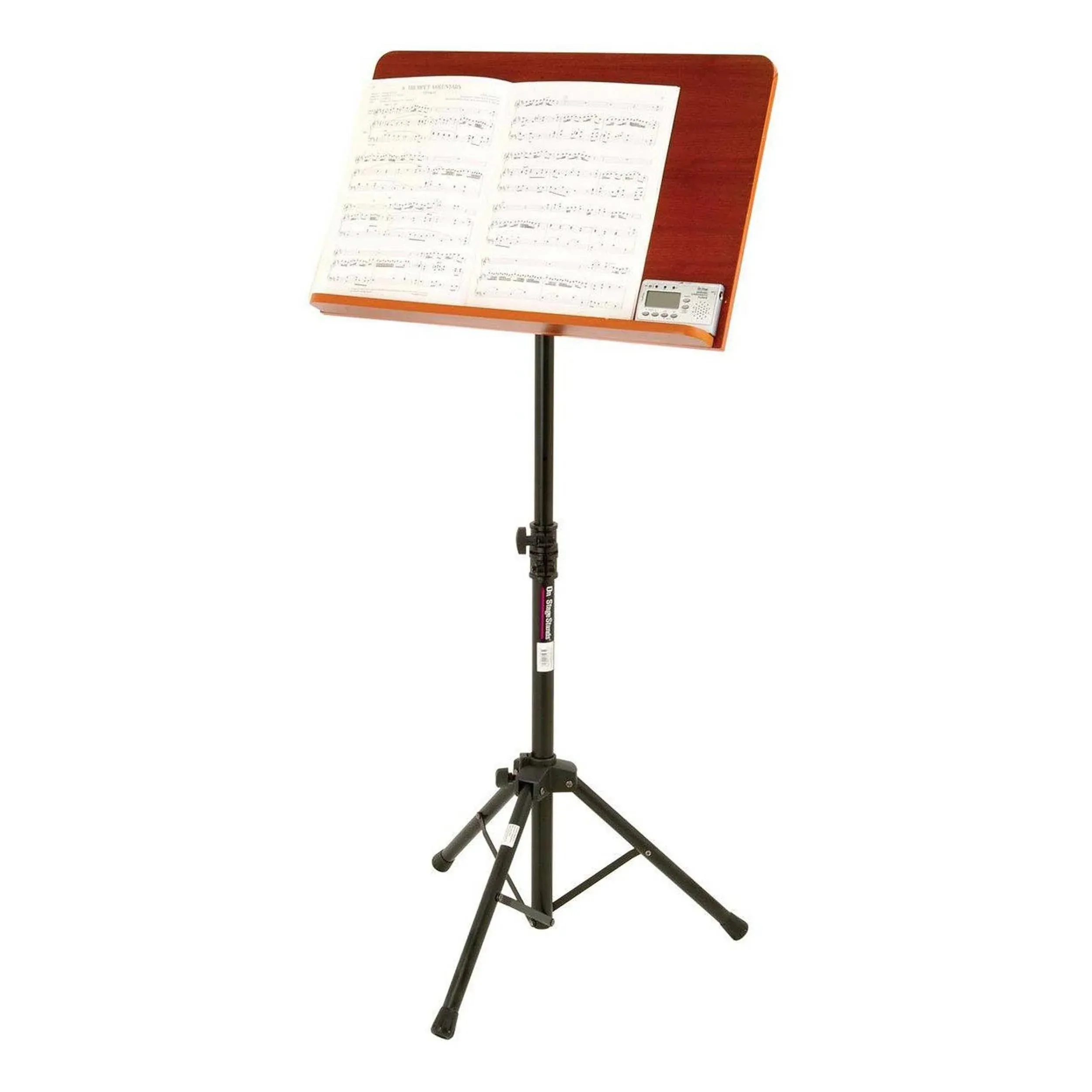 On-Stage SM7312W Conductor Music Stand with Wide Wooden Bookplate