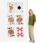 Playing Card Cutouts - Set of 6, Two feet Tall - Casino Night and Party Decor