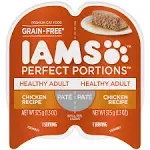 Iams Perfect Portions Pate Healthy Adult Chicken Recipe Wet Cat Food