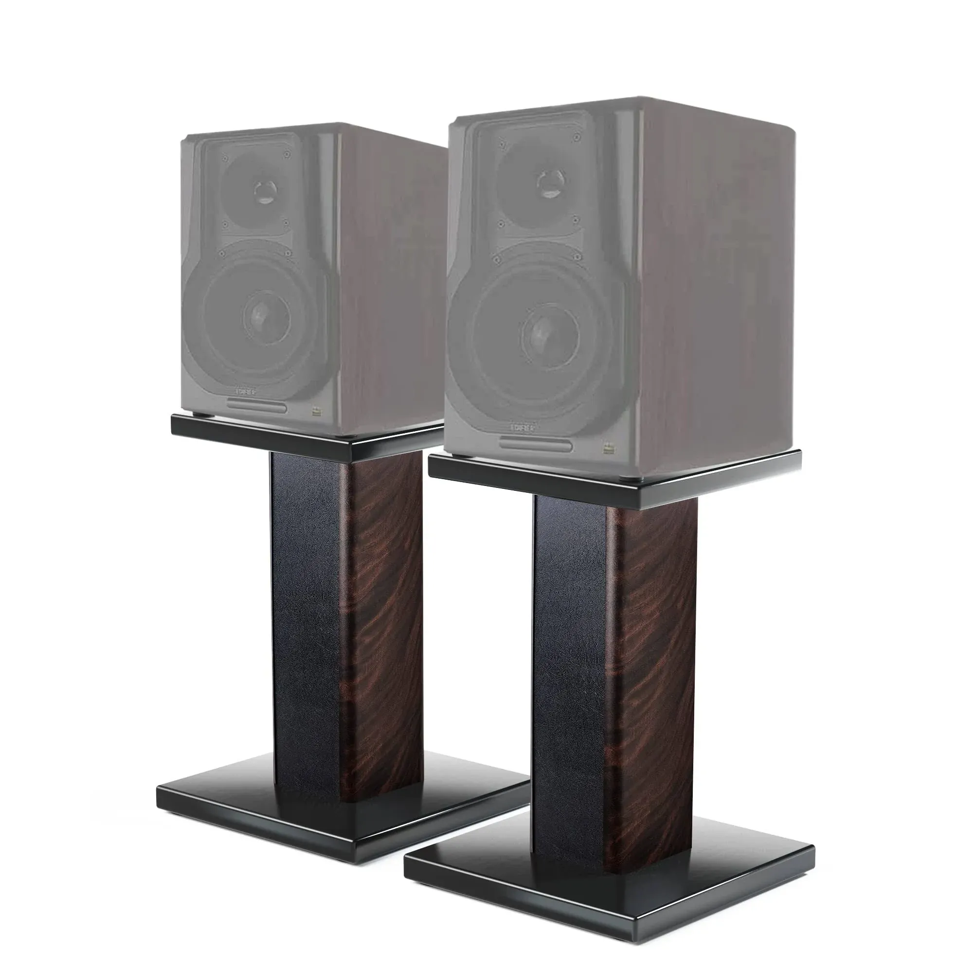 MAYQMAY 11.81 Inch(30cm) Wood Speaker Stands for Home-Cinema HiFi Desktop and...