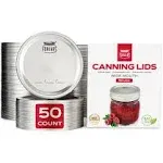 ForJars Wide Mouth Canning Lids, 100-Pack