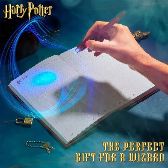 Harry Potter Secret Diary Stationery with Lockable Journal Notebook and Invisible Ink Magic Pen | Fun Stationery Set Gifts for Girls or Boys