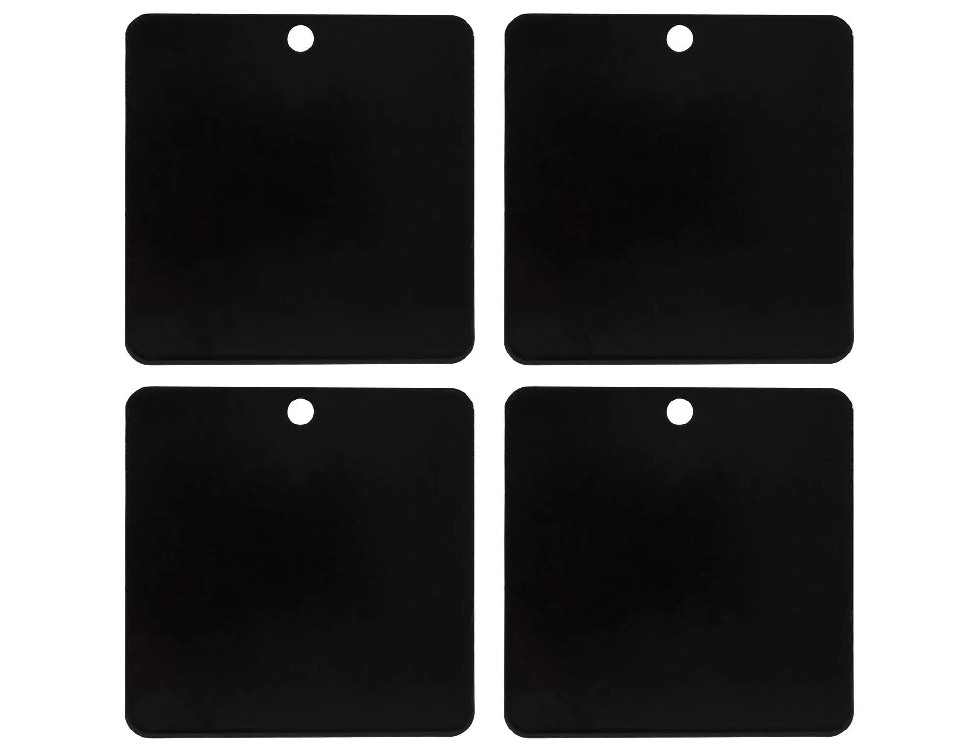 Buyers Products 8895404 Self-Adhesive Magnetic Mount Pad for Aluminum Cabs, 4 Count, for Magnetic Light Mounts, Durable Black Powdercoat, Ideal for Light Bars, Strobe Beacons and Spot Lights