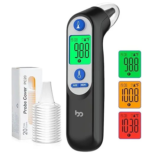 Femometer Family Ear Thermometer, 1 Second Accurate Digital Thermometer for ...