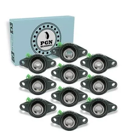 PGN UCFL204-12 Pillow Block Bearing - Pack of 10 Flange Mounted Pillow Block ...