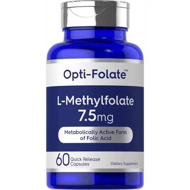 L Methylfolate 7.5 mg | 60 Capsules | Optimized and Activated