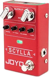 JOYO Bass Guitar Pedals Compressor Effect Pedal with Precise Compression Knobs Low Noise and High Dynamic Control Range for Bassist Electric Guitar Bass (SCYLLA R-27)JOYO Bass Guitar Pedals Compressor Effect Pedal wit…