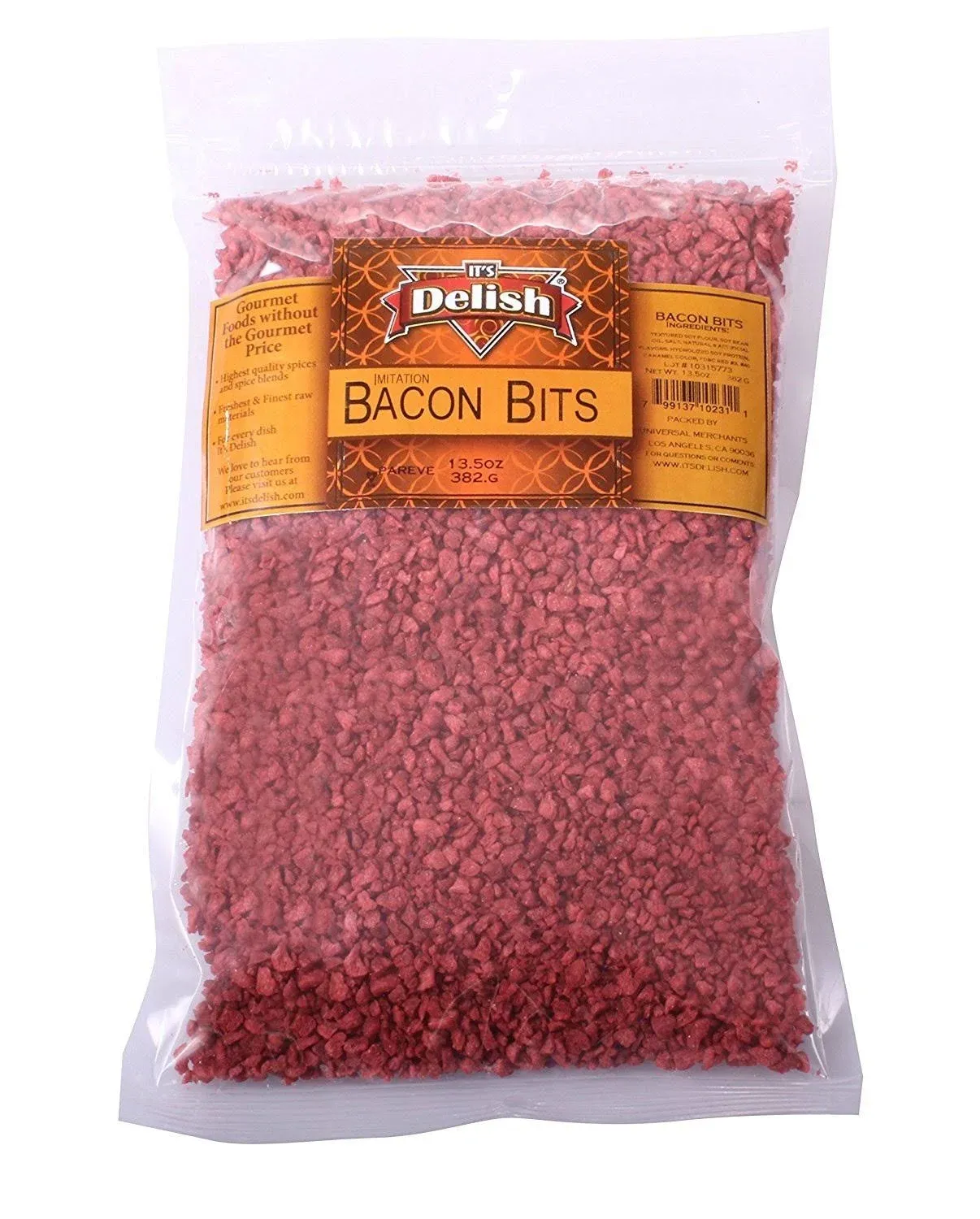 Imitation Bacon Bits by Its Delish, 10 lbs Bulk