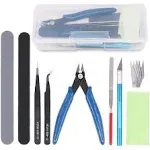 Rustark 9pcs Gundam Model Tools Kit Hobby Building Tools Craft Set for Basic Model Building, Repairing and Fixing