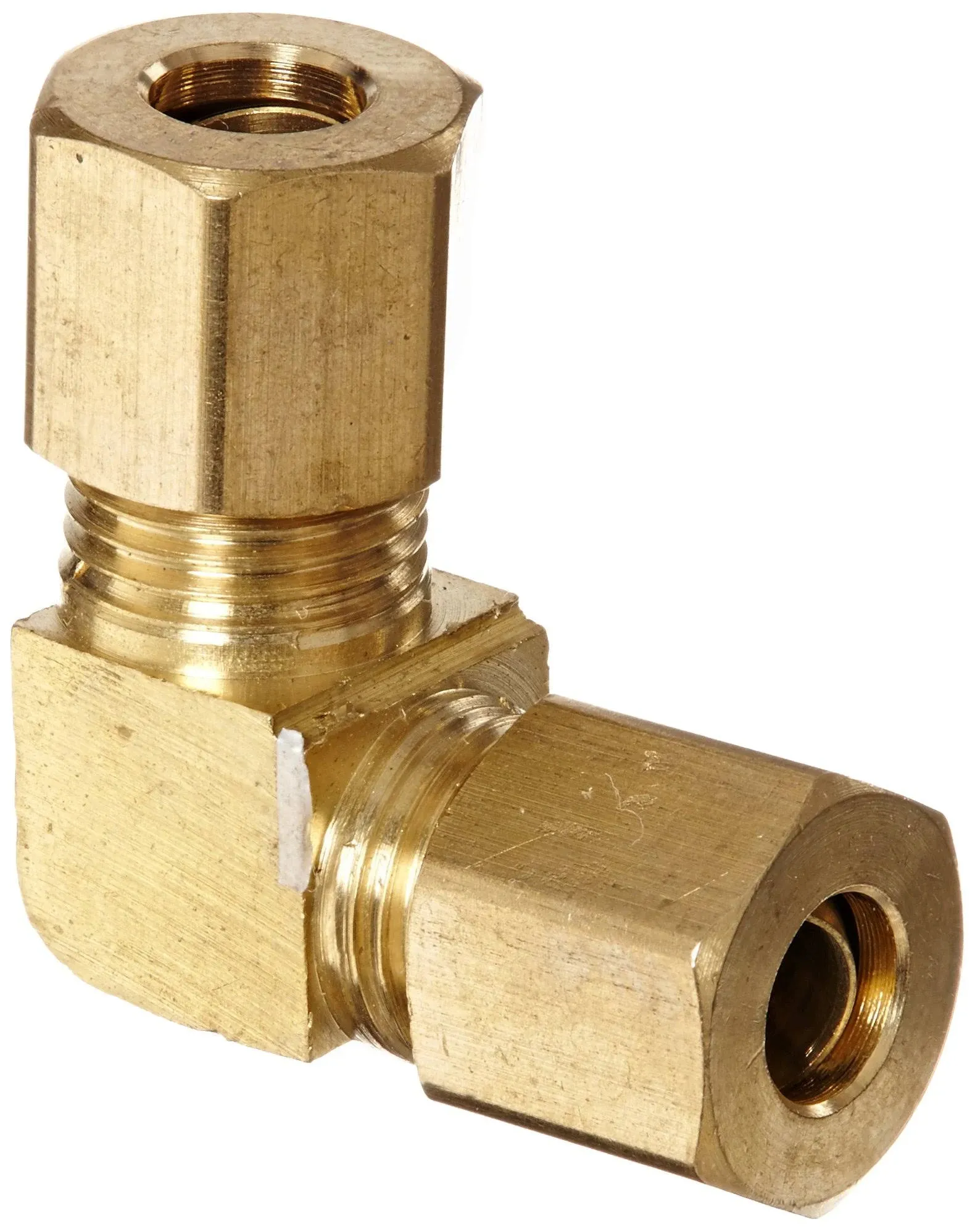 5006504 50065 Brass Compression Tube Fitting 90 Degree Elbow 1/4&#034; X 1/4&#034; Tub