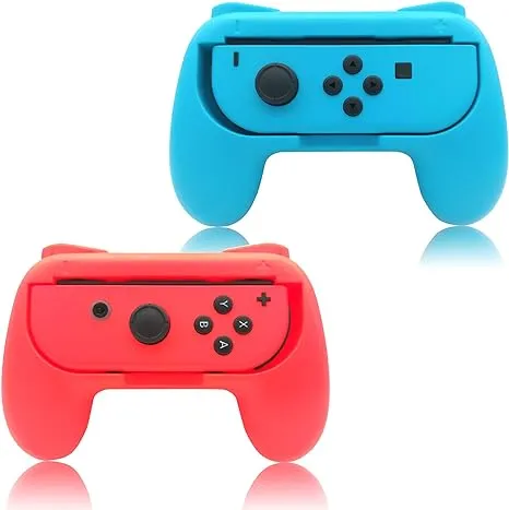 2 Pack Beastron Joy-Con Controller Handle Grip Kit For Nintendo Switch