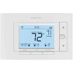 Emerson Sensi St55u Smart Wi-Fi Thermostat, White