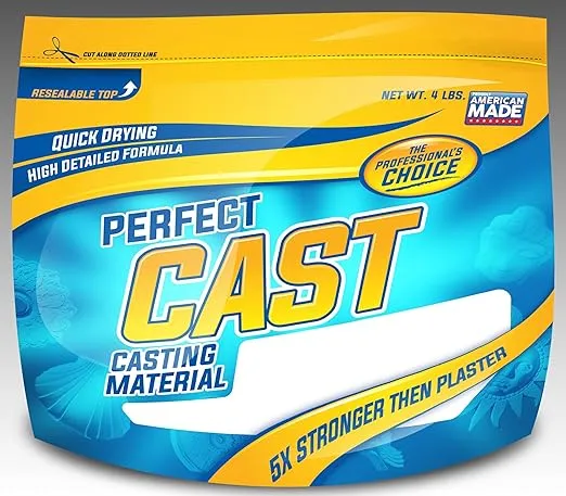 Perfect Cast Cast & Paint Harder Than Plaster Casting Material - 4 Pound 6-Pack