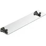 Moen YB5490BN Kingsley Glass Vanity Shelf Brushed Nickel