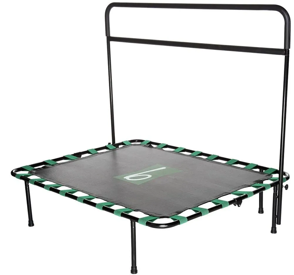 BBOUNDER Exercise Trampoline Rebounder with Balance Barre and DVD