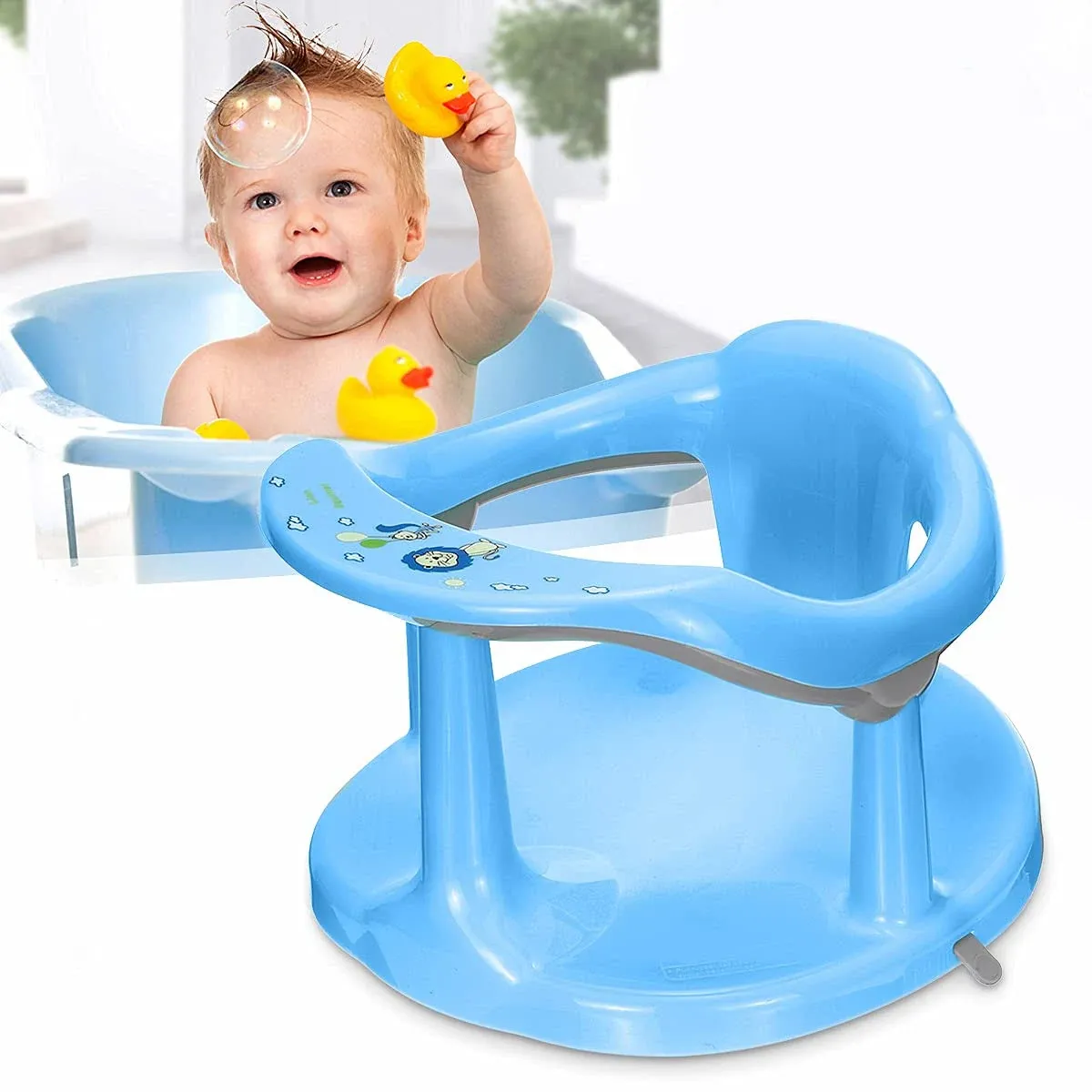 Baby Bath Seat, Portable Toddler Child Bathtub Seat for 6-18 Months,Newborn Baby ...