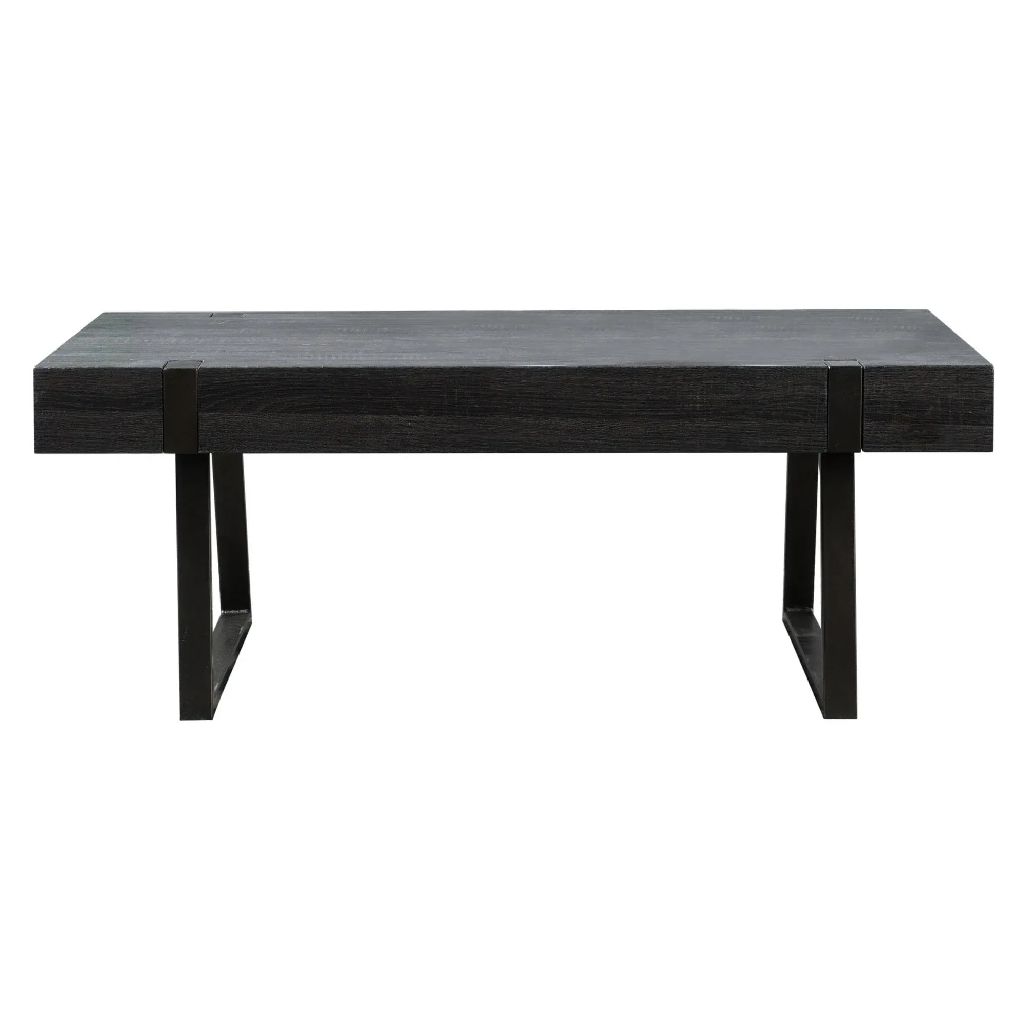 Christopher Knight Home Abitha Faux Wood Coffee Table by, Black