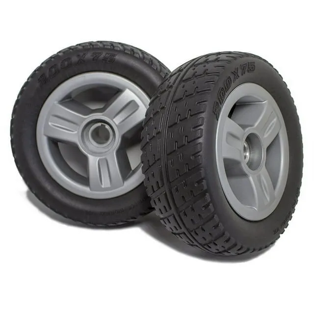 New Solutions DW820 Pride Go-Go Elite Traveller 3 or 4 Wheel Scooter Rear Wheels and Tire Replacement, Pair, NOT FOR ELITE PLUS