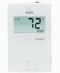 Nuheat Element Non-programmable Floor Heating Dual-Voltage Thermostat with Floor Temperature Sensor and Built-in GFCI for Radiant Floor Heating System Applications for 120-240V Floor Heating Cables