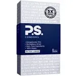 P.S. XL Ultra-Thin Large Condoms | 12-Pack, Clear