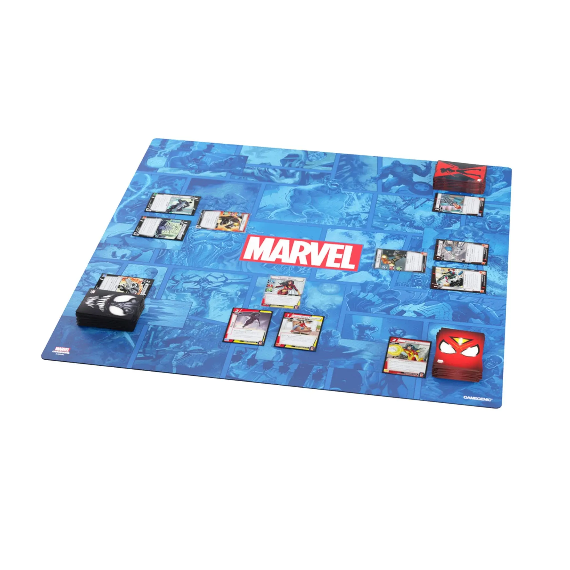 Marvel Champions XL Game Mat: Marvel Art Blue