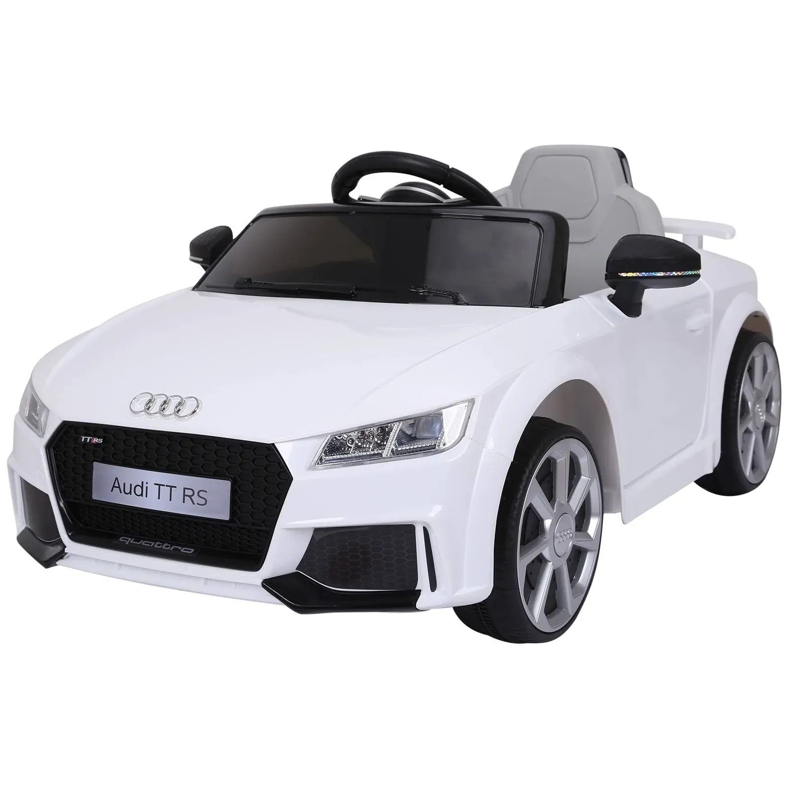 Aosom 6V Electric Ride On Car Licensed Audi TT RS w/Remote Control 3-6yrs   White