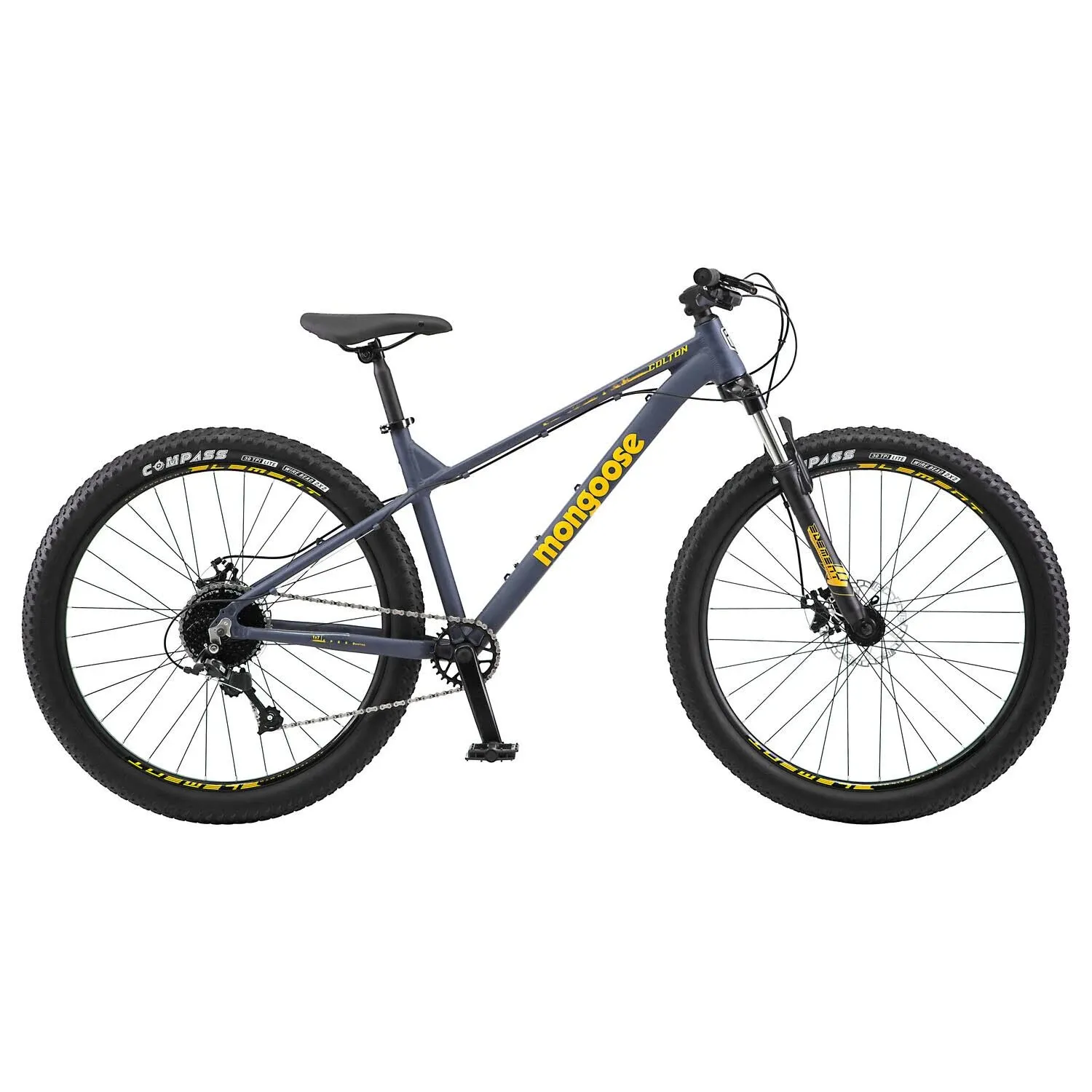 Mongoose 27.5 in. Colton Mountain Bike, 7 Speed, Slate Blue