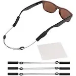 Adjustable Eyeglass Strap (3 Pack) - No Tail Sunglass Strap - Eyewear String Lanyard - With Bonus Cleaning Cloth - 3 Pack